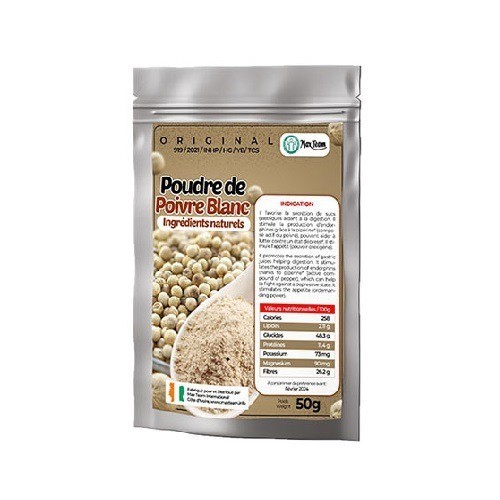 POUDRE DE POIVRE BLANC BIO